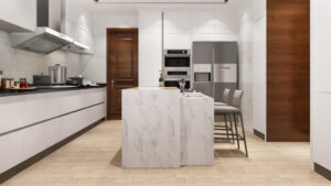 Acrylic finish modular kitchen