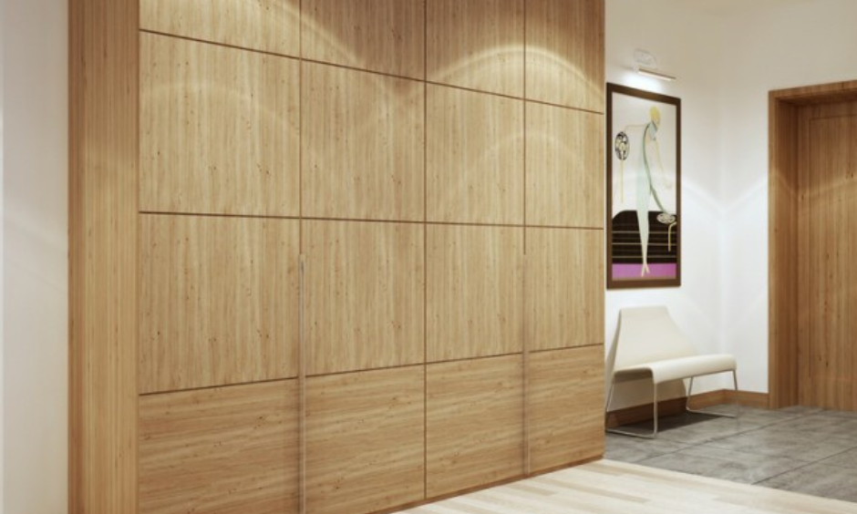 Veneer finish wardrobe